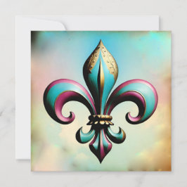 Fleur de lis-Wenskaart Kaart