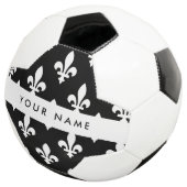 Fleur de Lis, Wit op Zwart, Wit, Uw Naam Voetbal (Drie kwart)