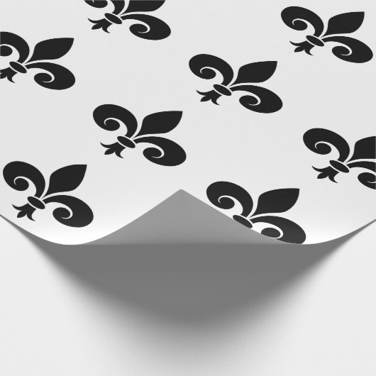 Fleur De Lis Wrapping Paper Cadeaupapier (Hoek)