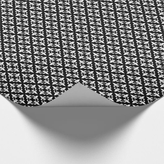 Fleur de Lis Wrapping Paper Cadeaupapier (Hoek)