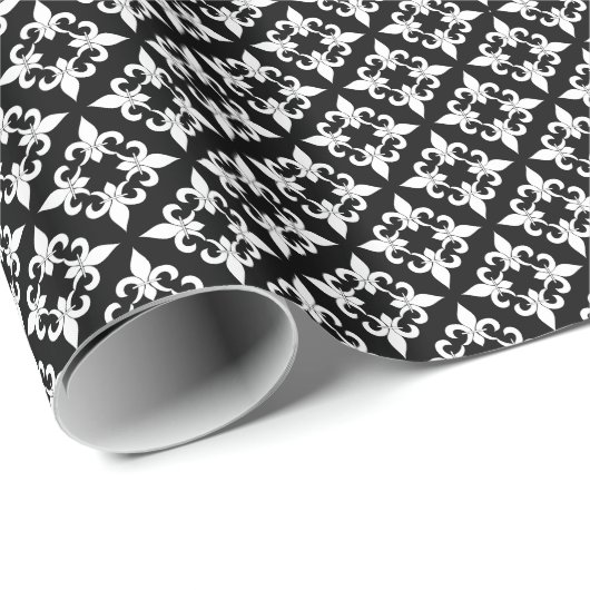 Fleur de Lis Wrapping Paper Cadeaupapier (Rol Hoek)