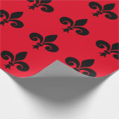 Fleur De Lis Wrapping Paper Cadeaupapier (Hoek)