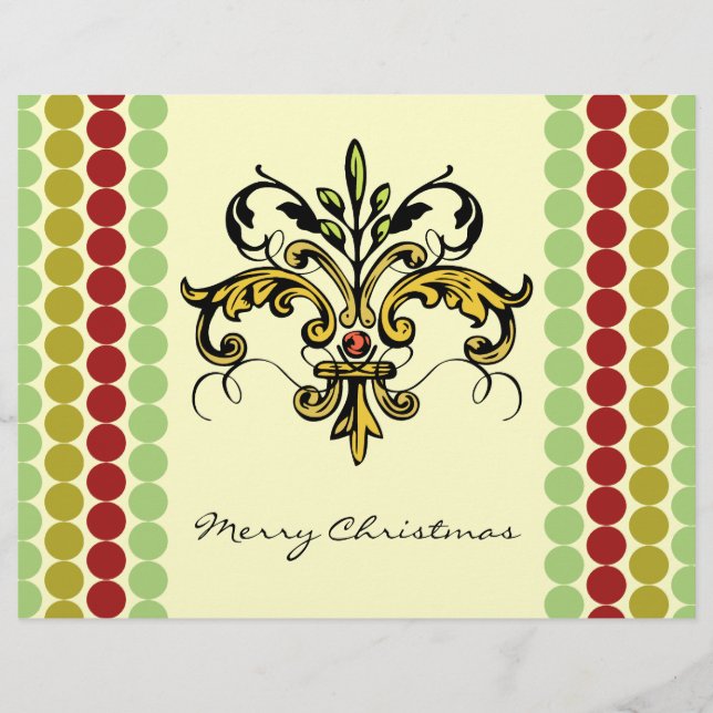 Fleur de lis Xmas (Voorkant)