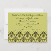 Fleur de lis Xmas Kaart (Achterkant)