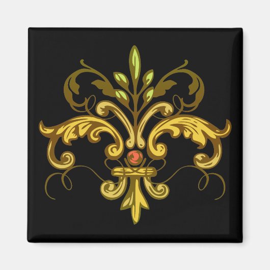 Fleur de lis Xmas Magneet (Voorkant)