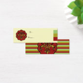 Fleur de lis Xmas Mini Visitekaartjes (Bureau)