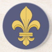 Fleur-de-lis Zandsteen Onderzetter (Voorkant)