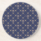 Fleur de Lis Zandsteen Onderzetter (Voorkant)