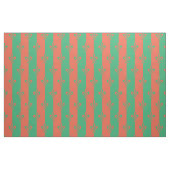 Fleur de Lis Zee Green en Koper Stof (Fat Quarter)