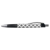 Fleur de Lis, Zwart op Wit, Zwart, Uw Naam Pen (Bovenkant)