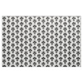 Fleur de lis zwart-wit middeleeuws patroon stof (Fat Quarter)