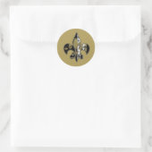 Fleur de lis zwarte en gouden stickers (Tas)
