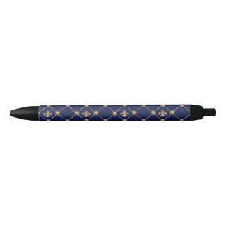 Fleur de Lis Zwarte Inkt Pen