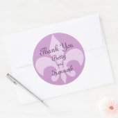 Fleur de Lise Bedankt Sticker in Lilacs (Envelop)