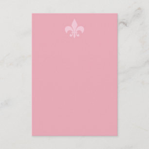 Fleur de Lise Enclosure Card in Pinks Informatiekaartje