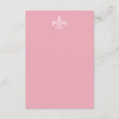 Fleur de Lise Enclosure Card in  Pinks Informatiekaartje (Voorkant)