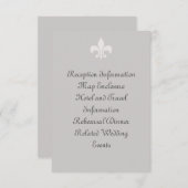 Fleur de Lise Enclosure Card in Smokey Grays Informatiekaartje (Voorkant / Achterkant)