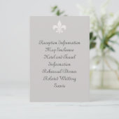 Fleur de Lise Enclosure Card in Smokey Grays Informatiekaartje (Staand voorkant)