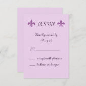 Fleur de Lise RSVP in Lilacs (Voorkant / Achterkant)