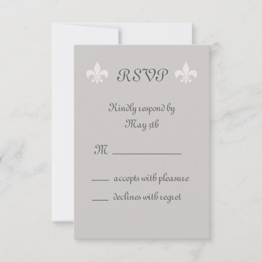 Fleur de Lise RSVP in Smokey Grays (Voorkant)