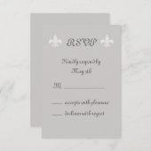 Fleur de Lise RSVP in Smokey Grays (Voorkant / Achterkant)