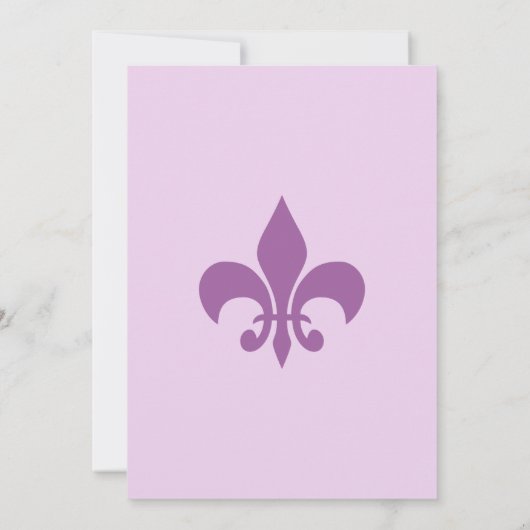 Fleur De Lise Save the Date in Lilacs (Achterkant)