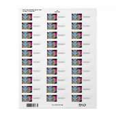 Fleur-de-luce Aangepaste Retouradreslabels Etiket (Full Sheet)