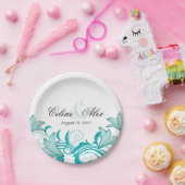 Fleur de Lyrica Bloemenbruiloft | BLAUWGROEN Papieren Bordje (Feest)