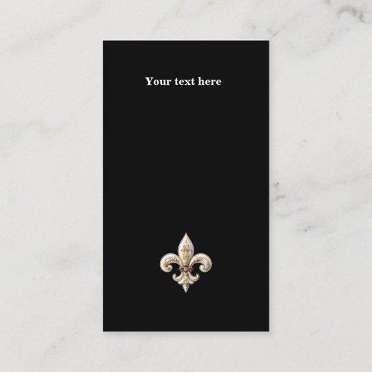 Fleur de Lys 2 Visitekaartje (Achterkant)