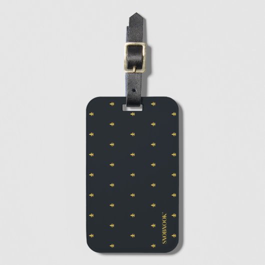 Fleur-de-Lys Bagagelabel (Voorkant (verticaal))