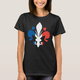 Fleur de Lys Bastille Day Franse patriot T-shirt