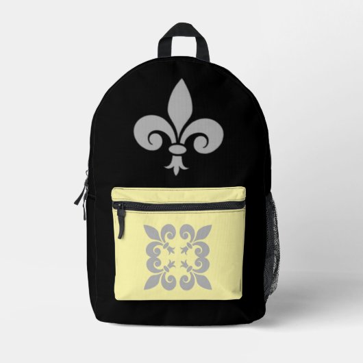 Fleur de Lys Bedrukte Rugzak (Voorkant)