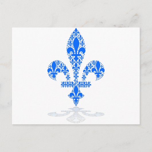 Fleur de lys briefkaart (Voorkant)