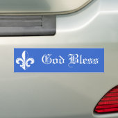Fleur de Lys Bumpersticker (Op auto)