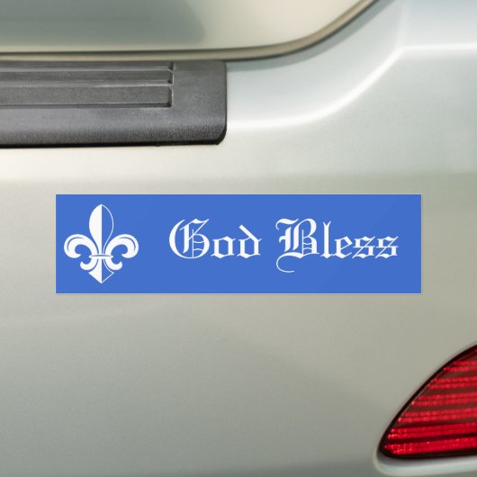 Fleur de Lys Bumpersticker (Op auto)