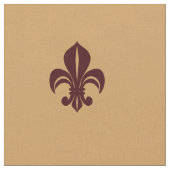 Fleur de lys franse likeur rood op geel stof (Close Up)