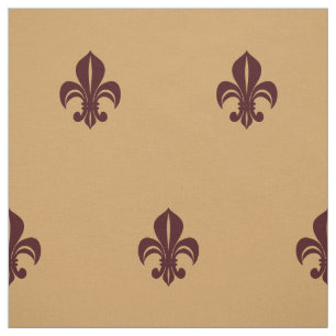 Fleur de lys franse likeur rood op geel stof