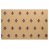 Fleur de lys franse likeur rood op geel stof (Fat Quarter)
