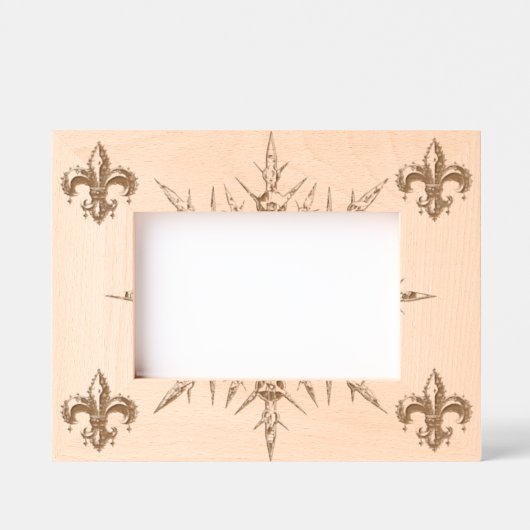 Fleur-de-Lys Gegraveerde Lijstjes (Voorkant)