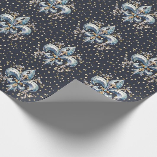 Fleur de Lys-inpakpapier Cadeaupapier (Hoek)
