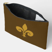 Fleur de Lys Large Accessory Pouch Etui (Open)