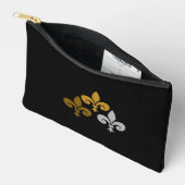 Fleur de Lys Large Accessory Pouch Etui (Open)