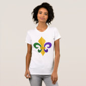 Fleur-de-lys Mardis Gras T-shirt (Voorkant volledig)