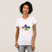 Fleur-de-lys Mardis Gras T-shirt (Voorkant volledig)