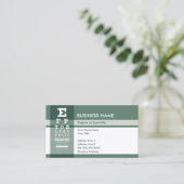 fleur de lys-oogtest visitekaartje (Staand voorkant)