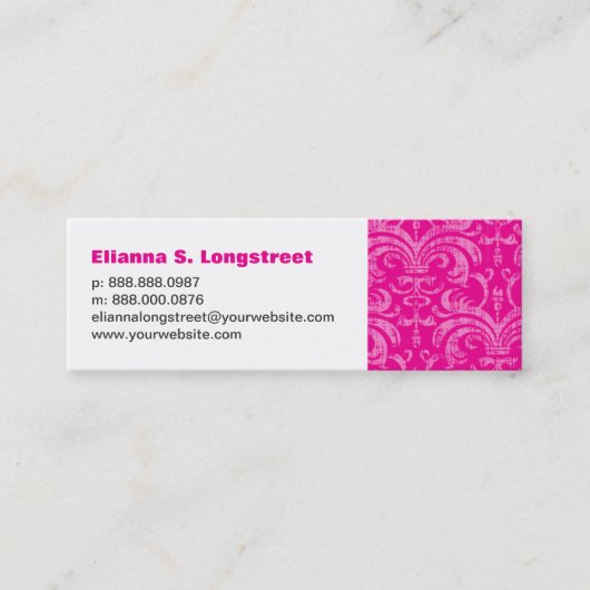 Fleur de Lys Personal Visitekaartje (Voorkant)