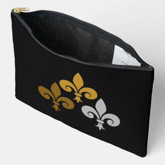 Fleur de Lys Small Accessory Pouch Etui (Open)