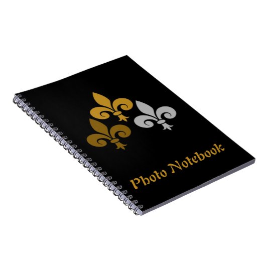 Fleur de Lys Spiraal Foto Notitieboek (Rechterzijde)