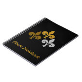 Fleur de Lys Spiraal Foto Notitieboek (Linkerzijde)