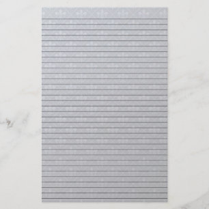 Fleur de Lys Stationery met optionele lijnen Briefpapier